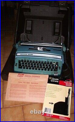 Vintage Coronet Super 12 Electric Typewriter by Smith-Corona with Case, Box