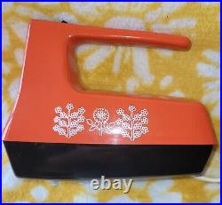 Vintage Funky Orange Westinghouse Portable Handheld Blender Mixer HM02BL with BOX