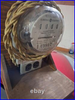 Vintage GE General Electric I-50-A Single Phase Watthour Electric Meter