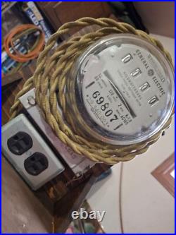Vintage GE General Electric I-50-A Single Phase Watthour Electric Meter