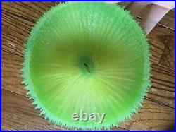 Vintage Green Coral Mushroom Lamp Adam's Apple Mystical Creations Rare Blacklite