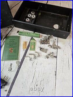 Vintage Singer 221-1 Featherweight Sewing Machine Portable Electric With Case