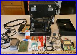 Vintage Singer 221-1 Portable Electric Sewing Machine 1935 AE003845 Accessories