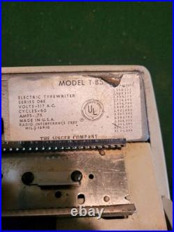 Vintage Singer T-85 Electric Portable Typewriter with Hard Case