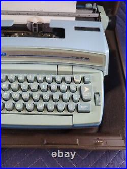 Vintage Smith-Corona Coronet SUPER 12 Electric Typewriter withCase Blue