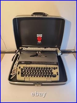 Vintage Smith Corona Electra 120 Electric Typewriter, Incl Case & Key, Works