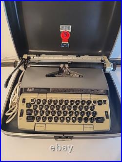 Vintage Smith Corona Electra 120 Electric Typewriter, Incl Case & Key, Works