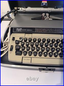 Vintage Smith Corona Electra 120 Electric Typewriter, Incl Case & Key, Works