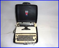Vintage Smith Corona Electric SCM Pride Line Typewriter Portable Grey Hardcase