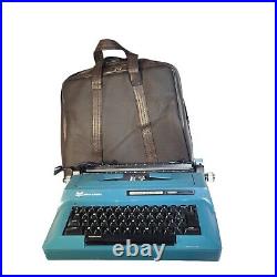 Vintage Smith Corona Sterling Automatic 12 Electric Typewriter Teal Tested Works