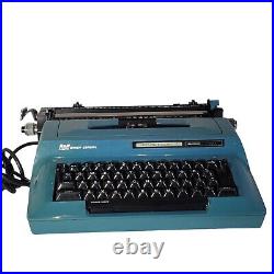 Vintage Smith Corona Sterling Automatic 12 Electric Typewriter Teal Tested Works