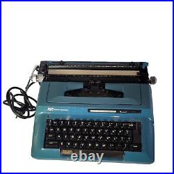 Vintage Smith Corona Sterling Automatic 12 Electric Typewriter Teal Tested Works