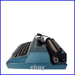 Vintage Smith Corona Sterling Automatic 12 Electric Typewriter Teal Tested Works