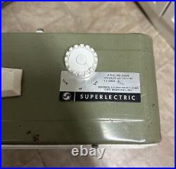Vintage Superlectric 20 Metal Blades 2 Speed Portable Electric Fan Model 20655