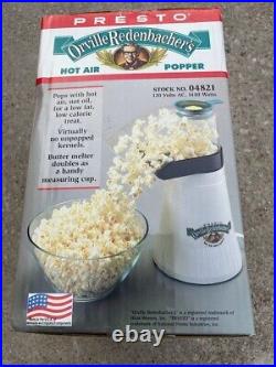 Vintage USA Made- New PRESTO ORVILLE REDENBACHER HOT AIR POPCORN Maker 04821