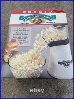 Vintage USA Made- New PRESTO ORVILLE REDENBACHER HOT AIR POPCORN Maker 04821