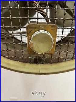 Vintage WESTINGHOUSE Floor Fan standing industrial metal portable blade cage 50s