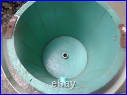Vtg Proctor Silex Electric Ice Cream Freezer Maker TEAL BLUE WOOD BUCKET Works