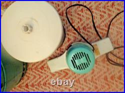 Vtg Proctor Silex Electric Ice Cream Freezer Maker TEAL BLUE WOOD BUCKET Works