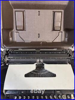 Vtg Smith Corona Super Correct Electric Typewriter 6E w Case, Working Condition