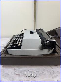 Vtg Smith Corona Super Correct Electric Typewriter 6E w Case, Working Condition