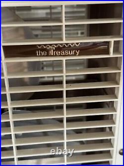 Vtg The Treasury Portable Electric Metal Fan S-122 Speed 2 In Original Box Stand