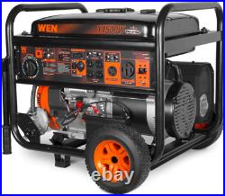 WEN 14,500-W Portable Tri-Fuel Gas Powered Generator, Electric Start, CO Sensor