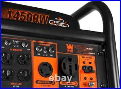 WEN 14,500-W Portable Tri-Fuel Gas Powered Generator, Electric Start, CO Sensor