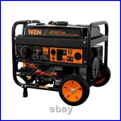 WEN 4,750-W Portable Hybrid Dual Fuel Gas Powered Generator with Electric Start