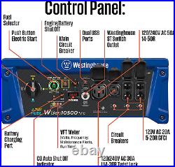 Westinghouse 13,000-W Portable Tri Fuel Gas Generator with Remote Start, CO Senor