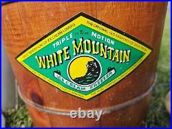 White Mountain Electric 6 Quart Ice Cream Maker Freezer withmanual F69206 Vintage