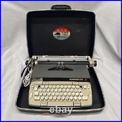 Working Smith Corona Electra 120 Jeweled Vintage Electric Typewriter With Key
